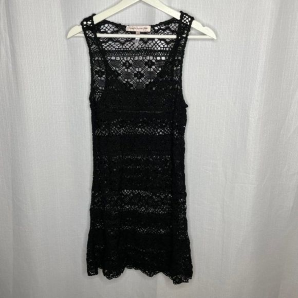 Nanette Lepore Black Lace Swim Cover Up